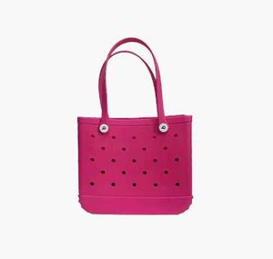 EVA <b>Beach</b> <b>Bag</b> with Holes Tip-Proof Stay Upright Waterproof Rubber Handbag <b>Large</b> Capacity Travel Tote for Women - Product Image 2
