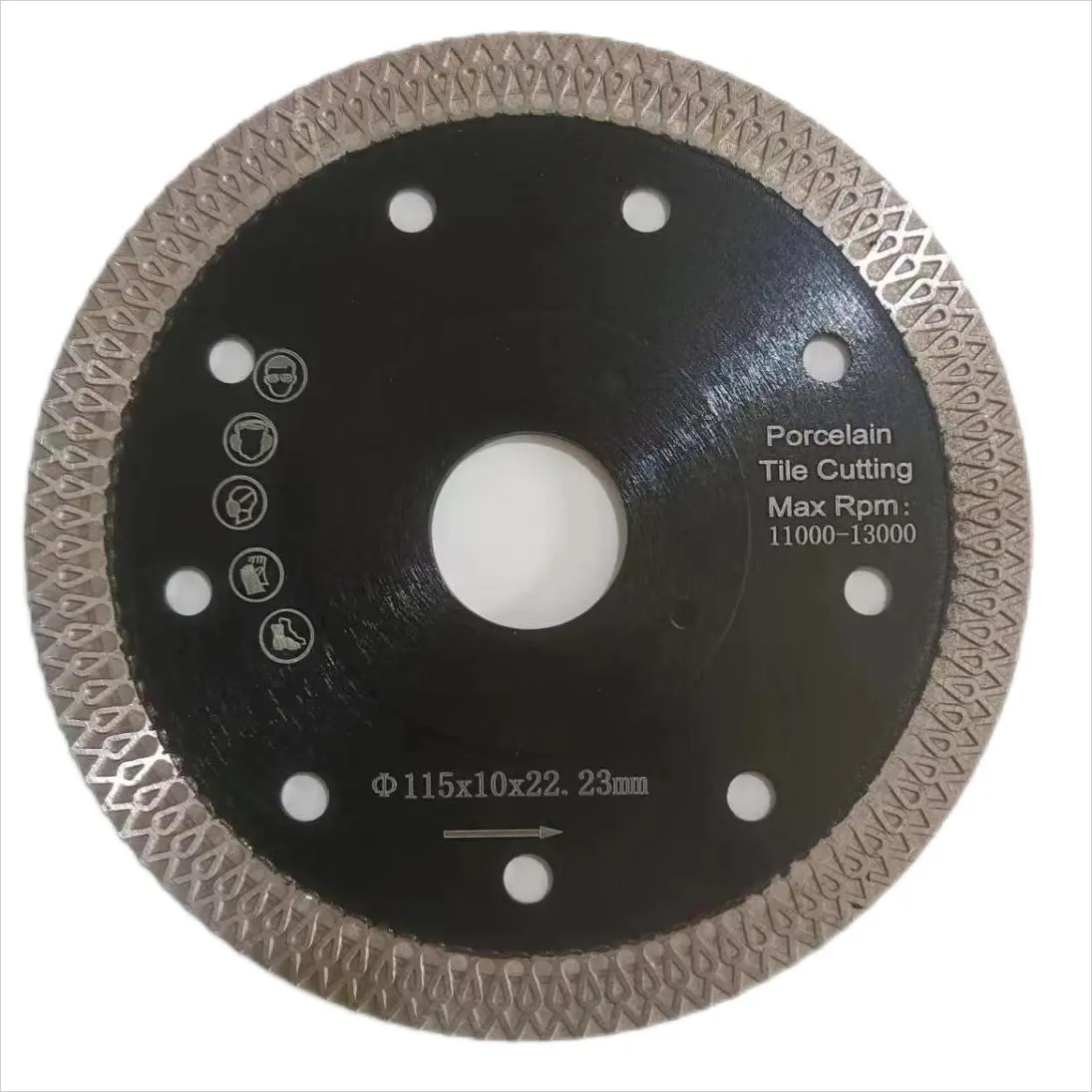 Непрерывные диски алмазная пила 115 мм для фарфоровой плитки лезвия
