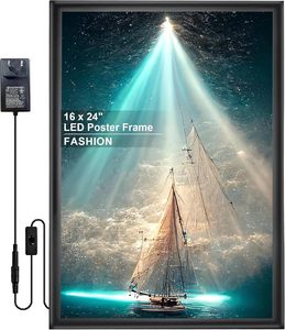 Marco de Aluminio con Iluminación LED, Pantalla Publicitaria Delgada para Menús de Tiendas en Interiores, Tamaño Personalizado - Product Image 1