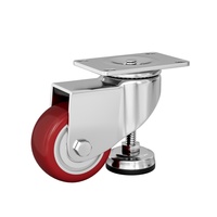 Roulettes pivotantes réglables en hauteur MILLMISS Industrial de 1,5 à 4 pouces en polyuréthane/nylon pour équipements lourds et meubles