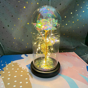 Rose artificielle réaliste avec lumière LED pour la Saint-Valentin – Lampe de nuit décorative en forme de rose éternelle pour fêtes - Product Image 6