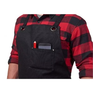 Muestra gratuita: Delantal de trabajo de lona encerada resistente con bolsillos - Edición Deluxe con hebilla de liberación rápida, ajustable hasta la talla XXL - Product Image 5