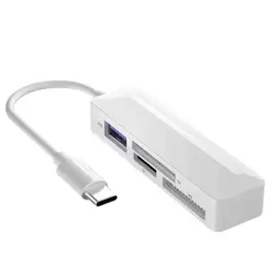 3合1 USB C至USB相机存储卡读卡器适配器，适用于新的Pad Pro MacBook Pro和更多UBC C设备