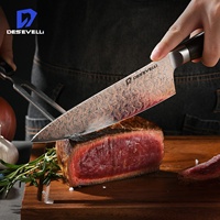 Couteaux de cuisine multifonctionnels en acier Damas japonais, couteau Damas en cuivre, choix pour la cuisine et le restaurant