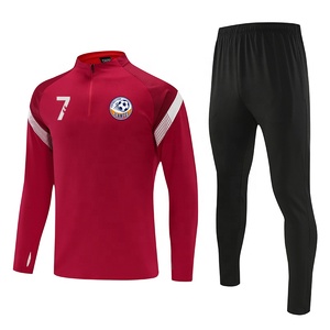 Survêtements personnalisés pour hommes, vêtements de sport, jogging, survêtement de football, survêtement de haute qualité, fermeture éclair intégrale, velours, ensemble de survêtement décontracté pour l'entraînement 905 - Product Image 2