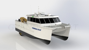 Grandsea 12M nhôm <span class=keywords><strong>Catamaran</strong></span> làm việc thuyền để bán - Product Image 6