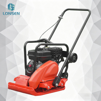 Compacteur de sol vibrant autoporté Mikasa Style MS90, plaque en fonte de 90 kg, moteur à essence, moment de charge élevé, pour la construction