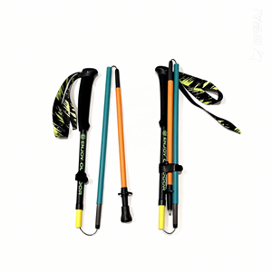 Bâtons de course à pied pliables en fibre de <span class=keywords><strong>carbone</strong></span> ultralégers - Bâtons de randonnée réglables pour hommes et femmes - Product Image 2