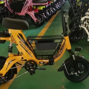 Bicicleta Eléctrica Plegable de 12 Pulgadas con Asiento para Bebé y Cesta, Batería de Litio de 48V, Tipo de Carrocería Abierta, Certificación EEC, Voltaje 60V - Product Image 6