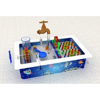 Table d'eau interactive carrée pour enfants, équipement de jeu aquatique sensoriel certifié ASTM pour intérieur, aire de jeux personnalisée pour musée d'enfants