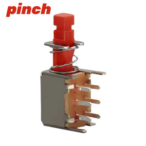 Interruptor de Tecla Directa A03 PS-22F03 de 6 Pines con Bloqueo Automático, Fuente de Alimentación Tipo Tecla de Piano, 3 Pines Desbloqueados, SPST Independiente, 24V DC - Product Image 5