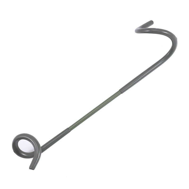 เสาสีเขียว - ปลอกยางสีน้ำตาล