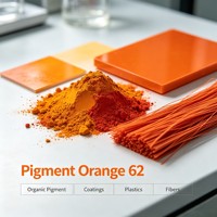 Pigment Orange 62, excellente résistance à la lumière et haute capacité d'opacification pour les peintures et les plastiques
