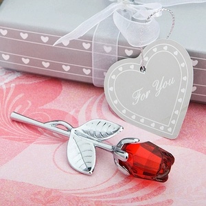 Figurine di fiori di rosa di cristallo artigianale di san valentino bomboniere x '<span class=keywords><strong>amanti</strong></span> di nata' regalo Souvenir decorazione di nozze per la casa - Product Image 2