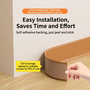 Plinthe en PVC pour escalier, cadre de porte, plafond, moulure murale et de sol, étanche, facile à découper, 25M/Rouleau - Product Image 4