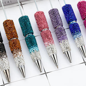 2025 Wholesale Gradient <b>Color</b> Full Beaded Heavy Industry Diamond Ballpoint <b>Pen</b> High Profile Luxury Manual Burst Jewelry Making - Product Image 3