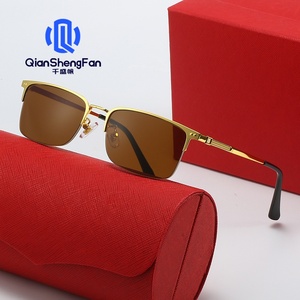 Nuevas Gafas de Sol de Negocios <span class=keywords><strong>para</strong></span> <span class=keywords><strong>Caballero</strong></span>, Media Montura, UV400, Marca Diaosi, Se Pueden Usar con <span class=keywords><strong>Lentes</strong></span> Ópticos <span class=keywords><strong>para</strong></span> Miopía, Fabricantes - Product Image 2