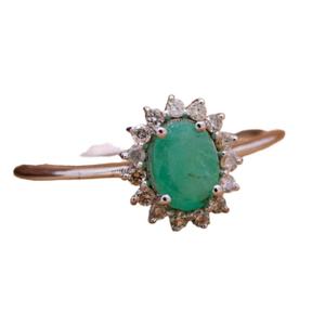 Anillo de Turmalina Paraiba Ovalada Art Deco de Plata S925, Regalo de Piedra Natalicia de Octubre, Anillos de Compromiso, Promesa, Aniversario, Regalo de San Valentín - Product Image 6