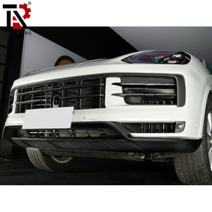 Lèvre avant en fibre de carbone sèche pour Porsche Cayenne 2024 2025 style <span class=keywords><strong>GT</strong></span> / Spoiler en carbone sèche véritable / Kit aérodynamique à montage direct - Product Image 6