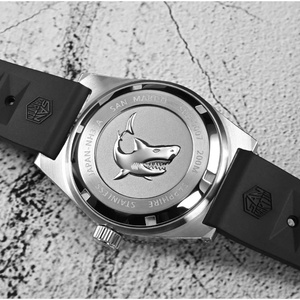 Montre de plongée San MartinSN 0007-G-V3 pour homme, cadran Kanagawa Surfing, mouvement automatique NH35, 20 bars, bracelet entièrement luminescent - Product Image 5