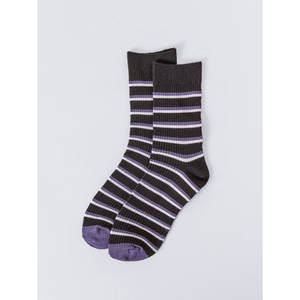 Calzini a scollo medio da donna neri invernali caldi e traspiranti taglia unica elasticizzata in Nylon antiscivolo con stampa Logo Design - Product Image 1