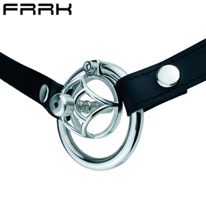 Jaula de Castidad FRRK 2022 de Acero Inoxidable de Alta Calidad para Pene Pequeño con Cinturón - Product Image 1