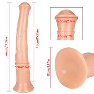 44Cm Super Lange Dierlijke Dildo Zuignap Dildo Reusachtig Paard Dildo Haan Realistische Penis Vagina Seksspeeltjes Voor Vrouwen Masturbator - Product Image 5