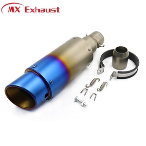 Tuyau de silencieux d'échappement universel, 35-51mm, pour <span class=keywords><strong>Moto</strong></span> Honda CBR250 CB400 YZF FZ400 <span class=keywords><strong>Z750</strong></span> NINJA TMAX530 - Product Image 2