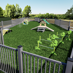 Köpek bahçesi tünel ekipmanları çevre dostu su geçirmez dayanıklı PE malzeme açık güvenlik engel kursu köpekler ve kediler - Product Image 5