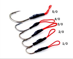 High Quality stainless steel Jigging assist hook with Braided line