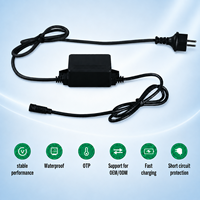 Chargeur de batterie universel multifonction Nulike, étanche IP67, 100V à 240V AC pour outils d'extérieur 6V à 48V
