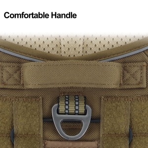 アウトドア戦術犬用トレーニングハーネス、非プルフロントクリップ反射ペット用ワークベスト、制御しやすい大型犬用ハーネス - Product Image 5