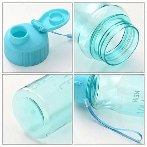 550ml Eco-Friendly Durable Reusable PET Sports Water Bottle Large Capacity Transparent Portable Outdoor Camping Gift Classic - Product Image 4