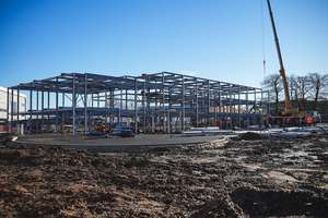 Khung chính của khách sạn hạ cánh theo phong cách hiện đại đã hoàn tất xưởng Xây Dựng Văn phòng Kết Cấu Thép hiện đại - Product Image 3