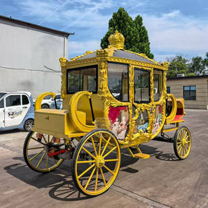 Carruaje de Caballos de Princesa en Venta, Alquiler de Carruaje de Caballos para Bodas, Carruaje Real Eléctrico con Luces LED - Product Image 3