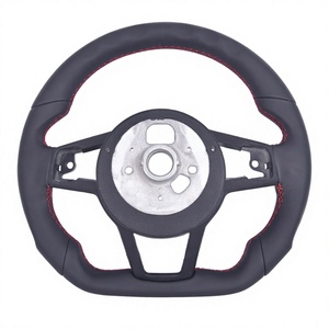 Volant en cuir à bas <span class=keywords><strong>prix</strong></span> en Stock pour <span class=keywords><strong>Audi</strong></span> S5 B8 A5 TTRS B8.5 B7 <span class=keywords><strong>RS4</strong></span> A4 B8.5 TT Q3 Q5 - Product Image 4