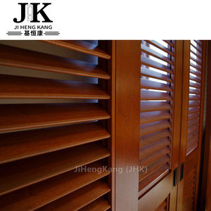 JHK אלון רפפות דלתות רפפות Bi לקפל ארון דלתות חצי רפפות Bifold ארון דלתות - Product Image 4