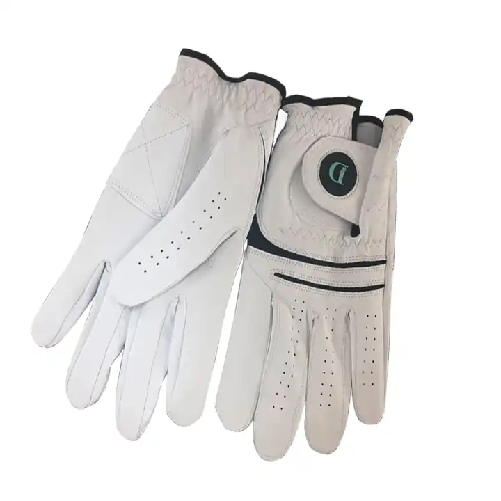 Sublimated Golf Glove w/ Lycra Back & Cabretta Leather Palm in
