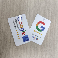 Cartes NFC Évaluez-nous sur Google avec Code QR Programmable et Carte Cadeau Google Play
