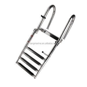 <strong>Marine</strong> <strong>Parts</strong> <strong>Accessories</strong> Boat Step Ladder 316 Stainless Steel Boat Folding Telescopic <strong>Marine</strong> Ladder - Product Image 2