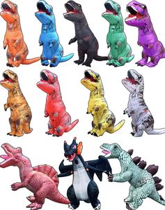 Usine en gros Halloween fête Festival mascotte drôle Cosplay Costume adultes enfants taille sauter <span class=keywords><strong>T</strong></span>-<span class=keywords><strong>REX</strong></span> gonflable <span class=keywords><strong>dinosaure</strong></span> Costume - Product Image 4