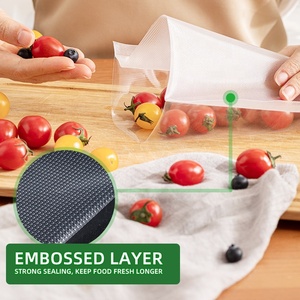 Giữ tươi PA + PE nhựa cấp thực phẩm phân hủy sinh học nổi Saver túi bánh sandwich túi Silicone CuộN thực phẩm đóng gói chân không túi - Product Image 5