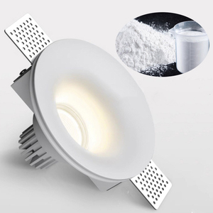 Spot encastré sans cadre en plâtre, matériau en poudre de gypse, 7W 10W LED COB, pour couloir domestique - Product Image 1