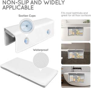 Genouillère de bain pour bébé en mousse à mémoire de forme ultra-douce personnalisée avec repose-coudes pour l'heure du bain - Product Image 2