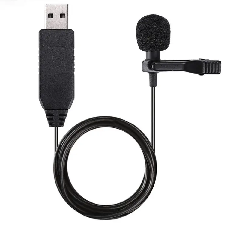 Panvotech Professional Omni-directional Recording Mini USB Lapel Mic Lavalier microphone for PC Computer