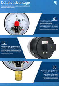 Mairuikesi Fabriek Directe Verkoop Verstelbare Precisie Manometer 30va 50va 4 "Hydaurlic Elektrische Contact Drukmeters - Product Image 6