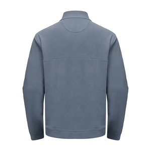 Bán buôn Đồng bằng màu sắc nhà sản xuất chuyên nghiệp đứng cổ áo đường phố tay áo lông cừu hiệu suất ngoài trời quý Zip - Product Image 2