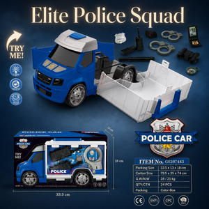 Set Giocattolo Auto <span class=keywords><strong>della</strong></span> <span class=keywords><strong>Polizia</strong></span> Scorrevole, Veicolo a Frizione, Gioco di Ruolo di Emergenza, Regalo Educativo all'Ingrosso - Product Image 3