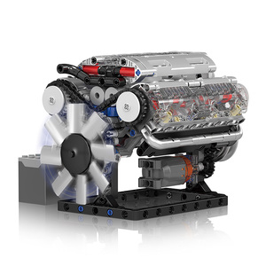 Mould King 10088S Juguetes Creativos, Juguetes para Niños, Regalo <span class=keywords><strong>de</strong></span> Navidad, Entretenimiento Tecnológico, Modelo <span class=keywords><strong>de</strong></span> Motor V8, Bloques <span class=keywords><strong>de</strong></span> Construcción - Product Image 1