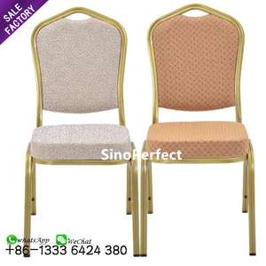 Sillas Apilables de Alta Calidad para Eventos de Boda, Sillas Doradas para Invitados VIP, Muebles Económicos, Sillas de Lujo Apilables para Vestíbulo, Hotel, Comedor y Banquetes - Product Image 5